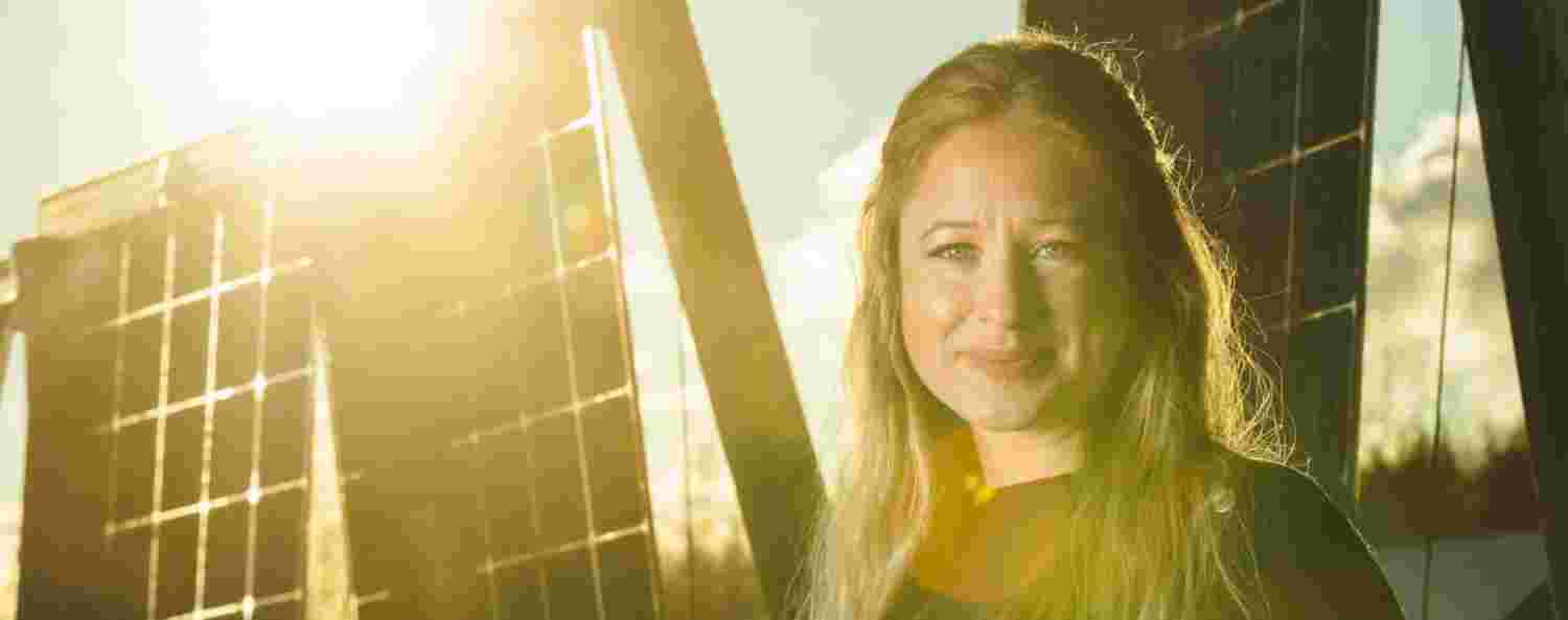 Linnea Assmundson projektledare Arctic Solar som drive av Piteå Science Park